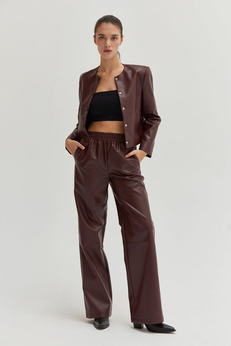 Zhuri Vegan Leather Pants