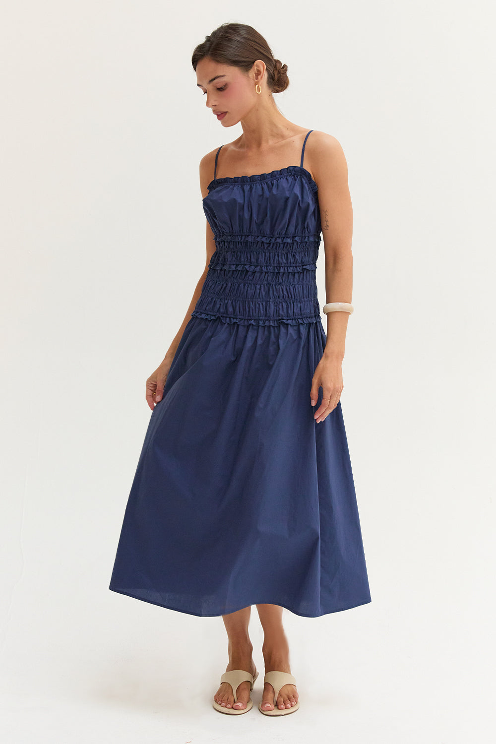 Jamie Poplin Midi Dress